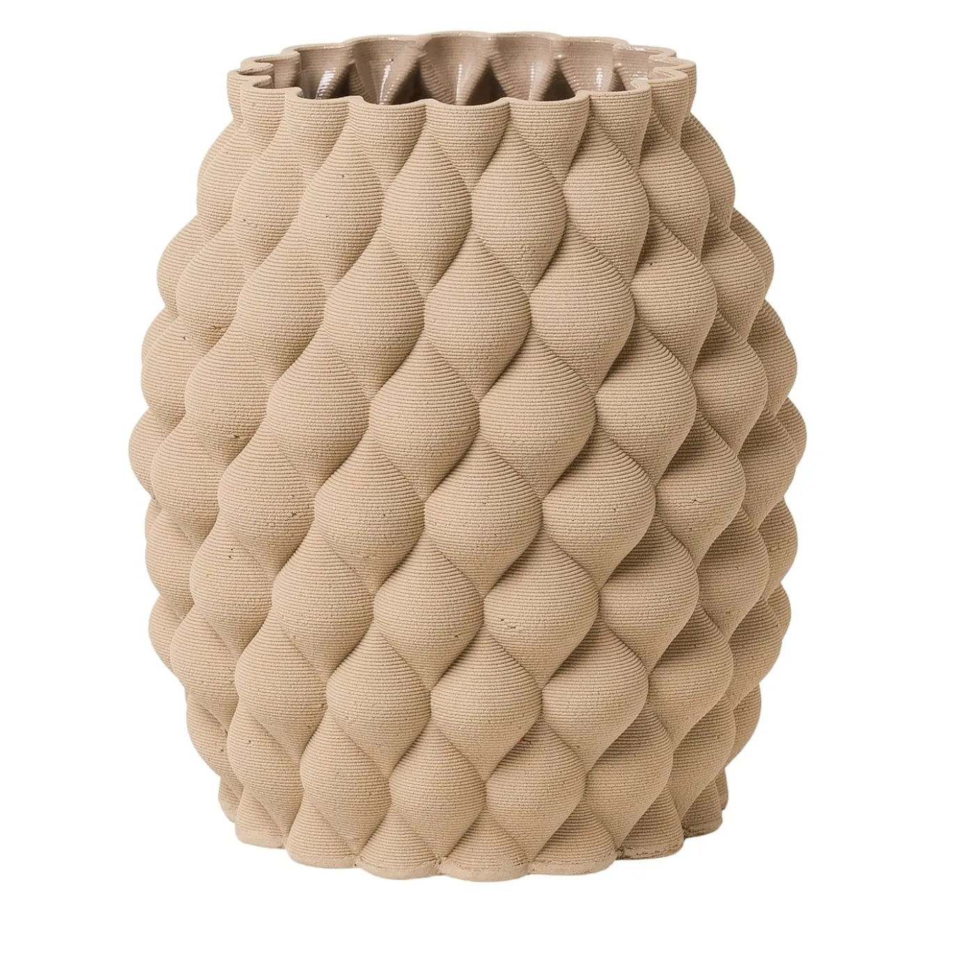 Vaso India in Legno di Ebano