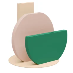 Vaso in Ferro Multicolore a Tre Pezzi