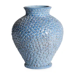 Vaso in maiolica Azzurra