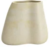 Vaso in pietra calcarea leccese Urano B Beige di Luca Scacchetti