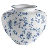 Vaso in porcellana ad anfora grande Garden Of Eden H28Cm
