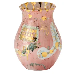 Vaso in porcellana rosa Afrodite