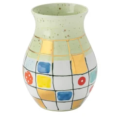 Vaso in porcellana verde Calypso