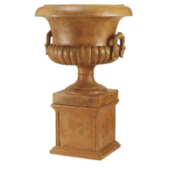 Vaso in Stile Medici Extra Large in Terracotta con Base