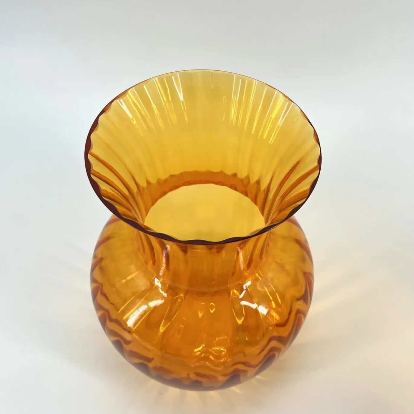 Vaso in Vetro di Murano Arancione #1
