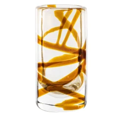 Vaso in vetro di Murano Cilindro XL Tea-Brown di Peter Marino