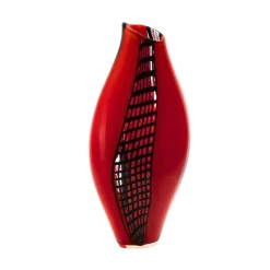 Vaso in Vetro Policromo a Forma di Bocciolo Vento di Murano