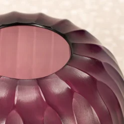 Vaso in vetro Riccio Ametista
