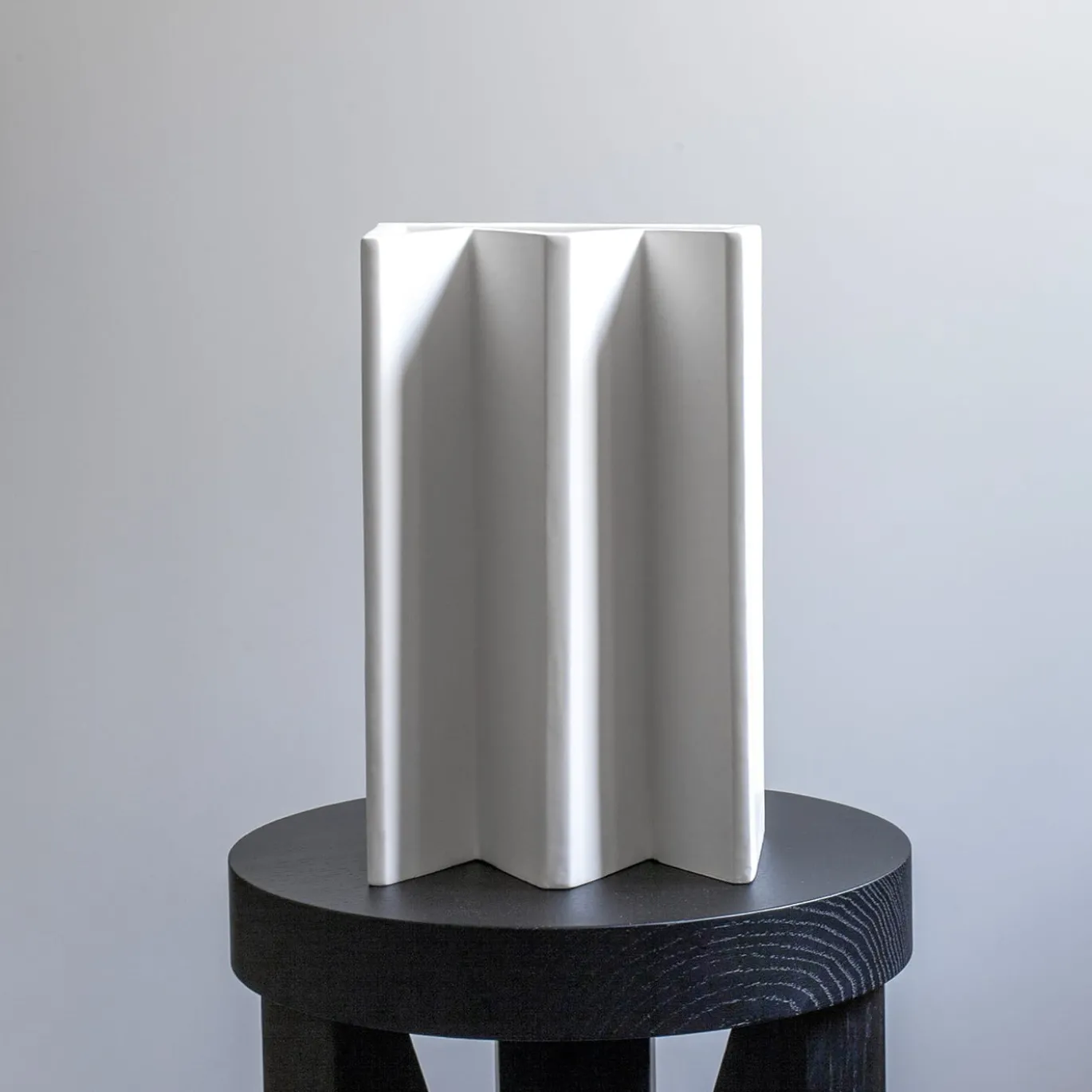 Vaso King in ceramica bianca