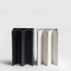 Vaso King in ceramica bianca