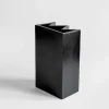 Vaso King in ceramica nera