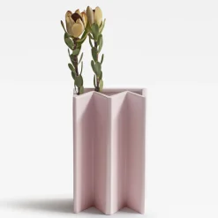 Vaso King in ceramica rosa