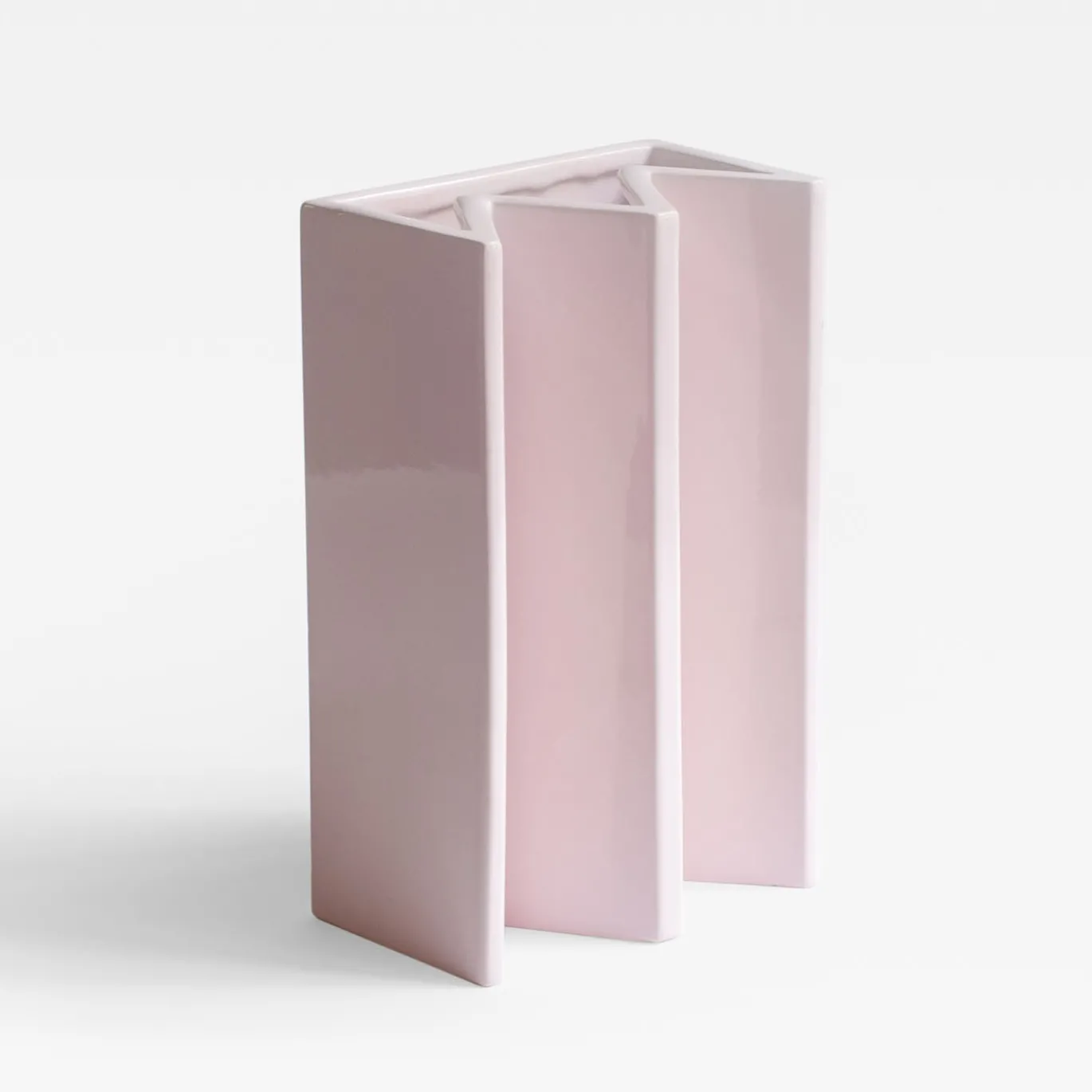 Vaso King in ceramica rosa