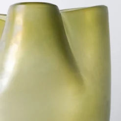 Vaso Laguna Bacan in Vetro di Murano Giallo