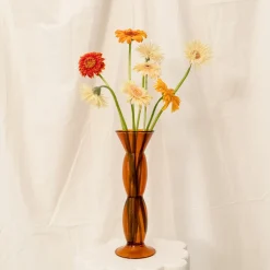 Vaso La Maja in vetro ambrato
