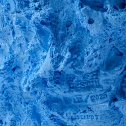 Vaso Lava grande in resina azzurra e verde mela di Gaetano Pesce