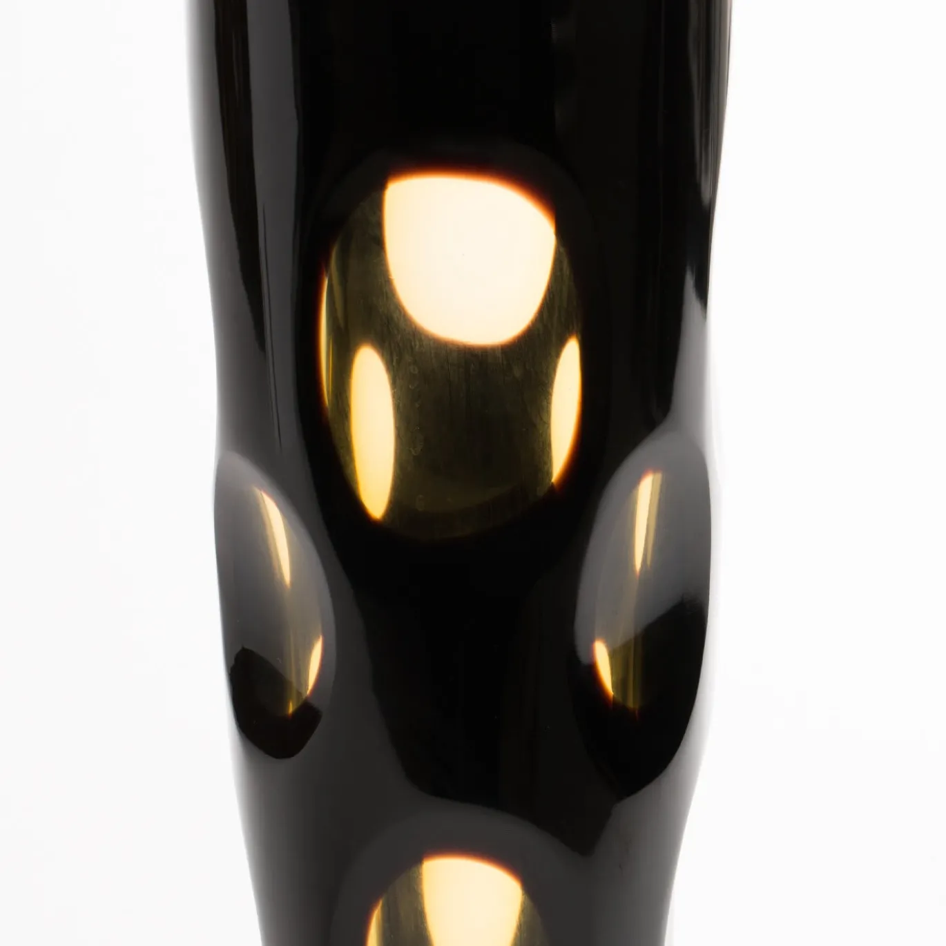 Vaso Leonardo in Vetro Nero