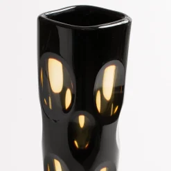 Vaso Leonardo in Vetro Nero