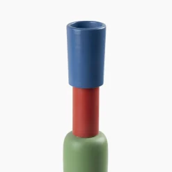 Vaso lungo multicolore di Nathalie Du Pasquier