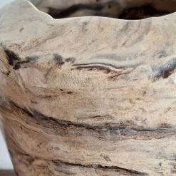 Vaso Marmo in ceramica beige effetto marmo