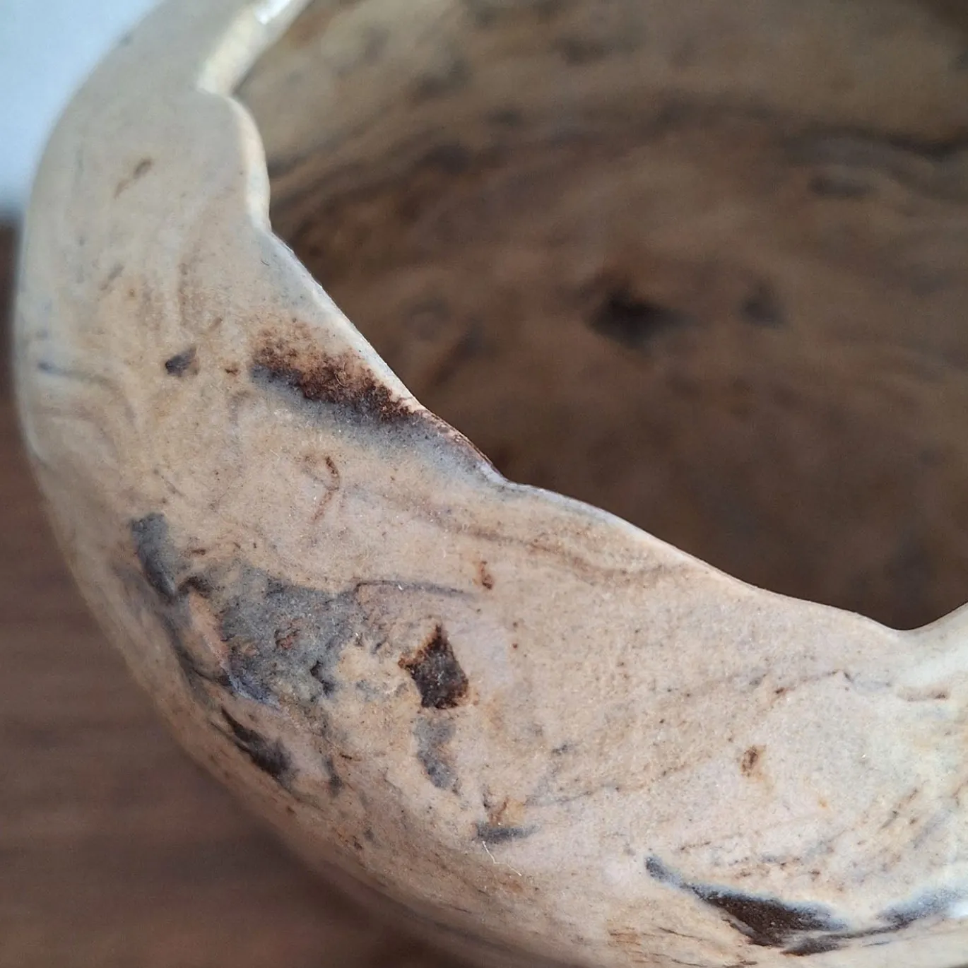 Vaso Marmo in ceramica beige effetto marmo