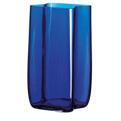 Vaso medio Bosco a balze blu di Carlo Moretti
