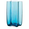 Vaso medio Bosco a balze di colore azzurro di Carlo Moretti