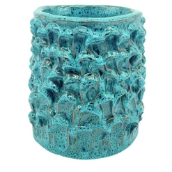 Vaso Medio in Ceramica Onda Blu Biscay Bay e Blu Marino