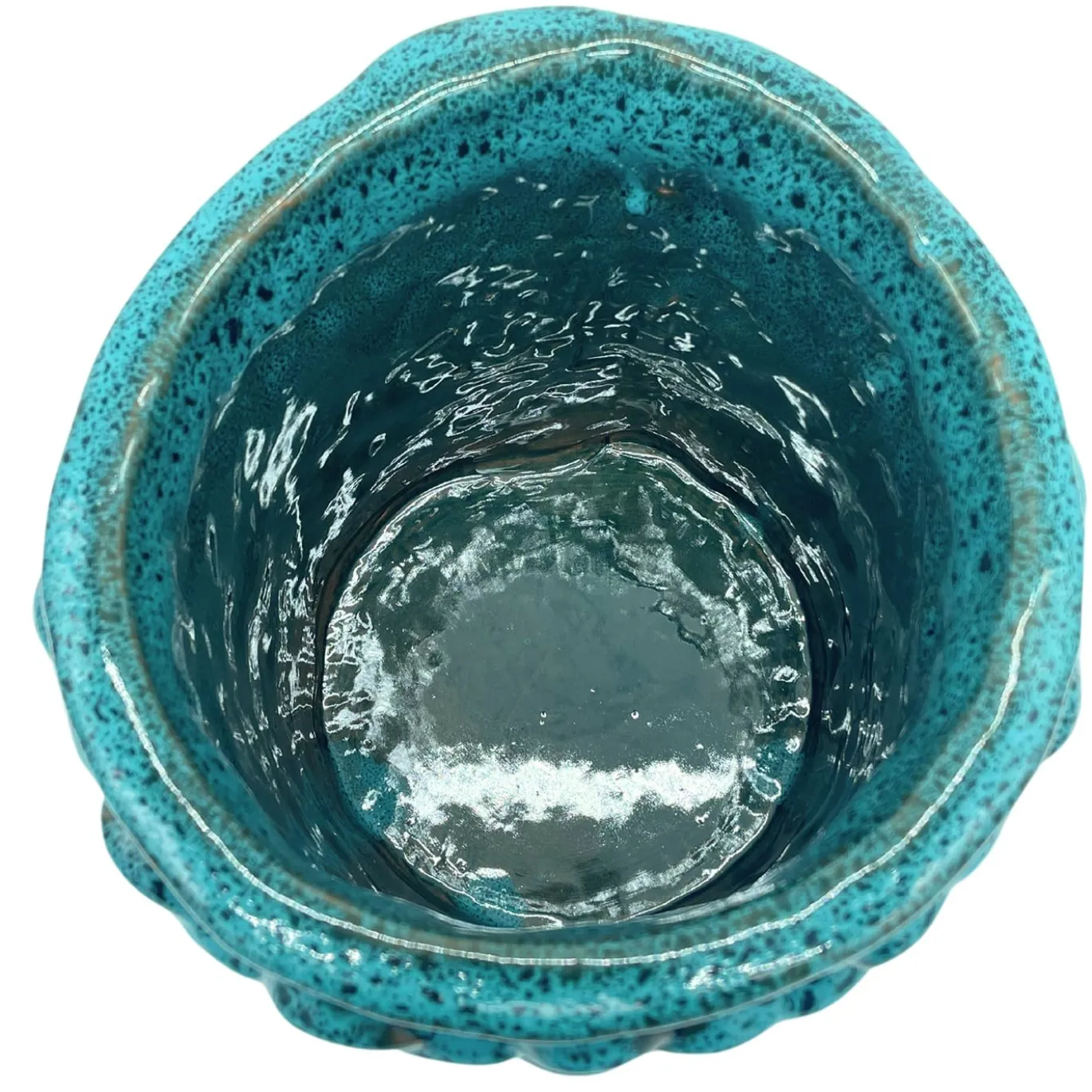 Vaso Medio in Ceramica Onda Blu Biscay Bay e Blu Marino