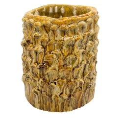 Vaso Medio in Ceramica Onda Crème Caramel