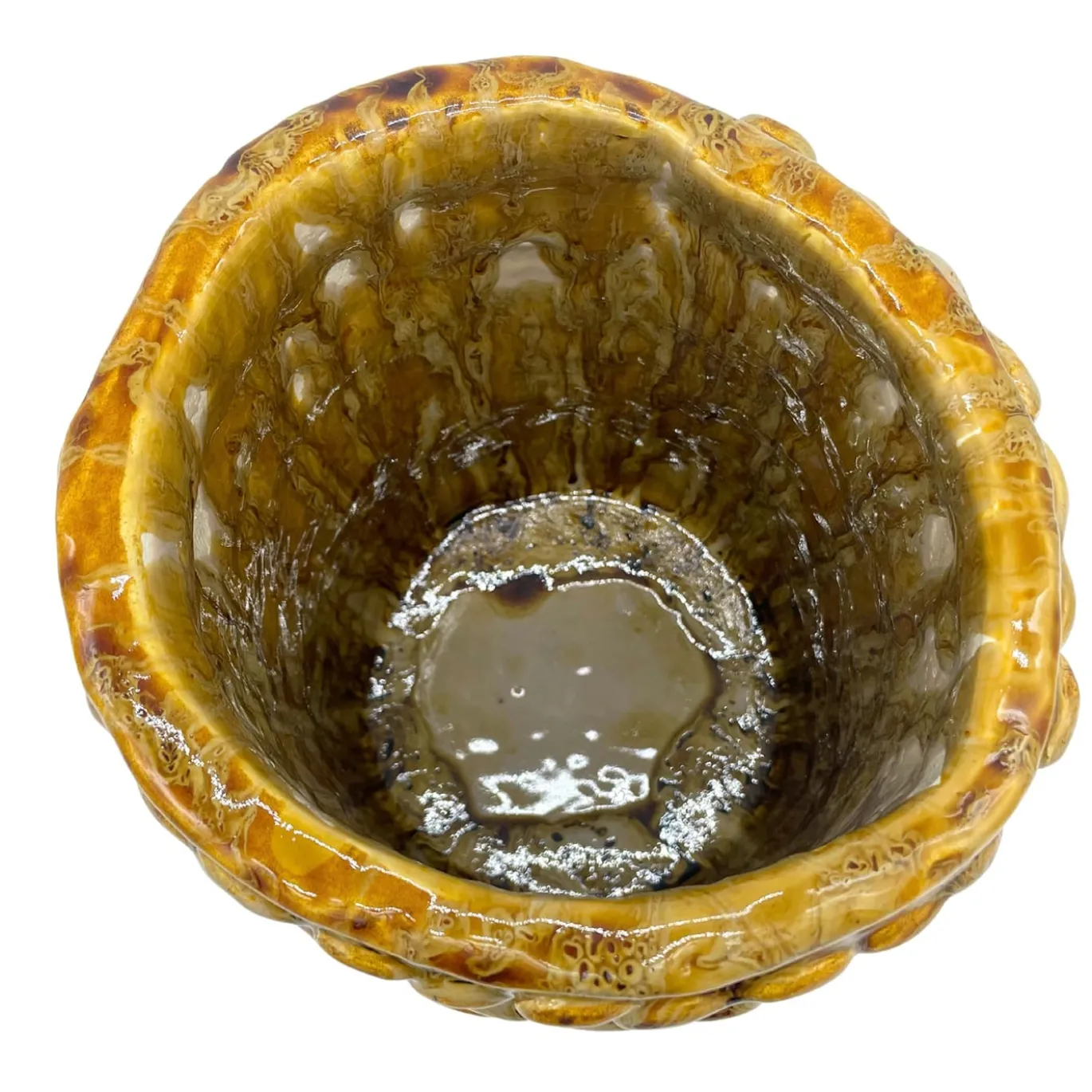 Vaso Medio in Ceramica Onda Crème Caramel