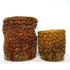 Vaso Medio in Ceramica Onda Miele Traslucido