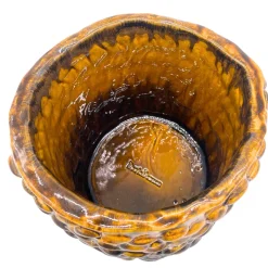 Vaso Medio in Ceramica Onda Miele Traslucido