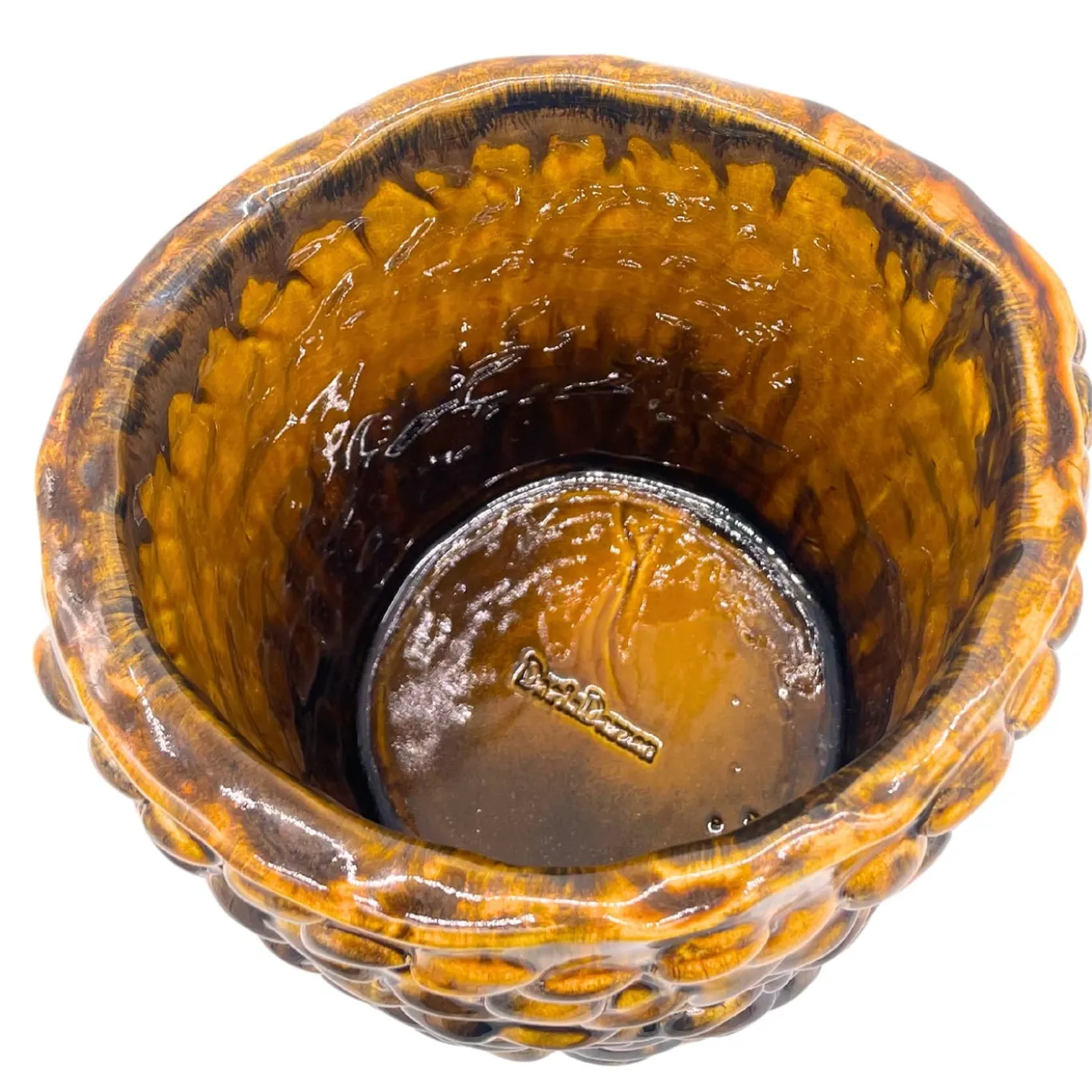 Vaso Medio in Ceramica Onda Miele Traslucido