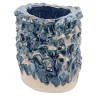 Vaso Medio in Ceramica Onda Rosa Minerale Metallizzato