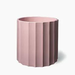 Vaso medio in ceramica rosa Column di Objects Of Common Interest