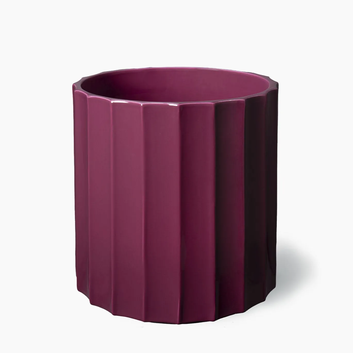 Vaso medio in ceramica viola Column di Objects Of Common Interest