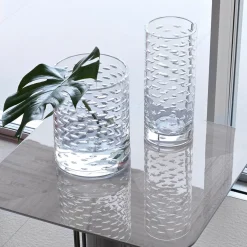 Vaso medio in vetro a bolle d'aria