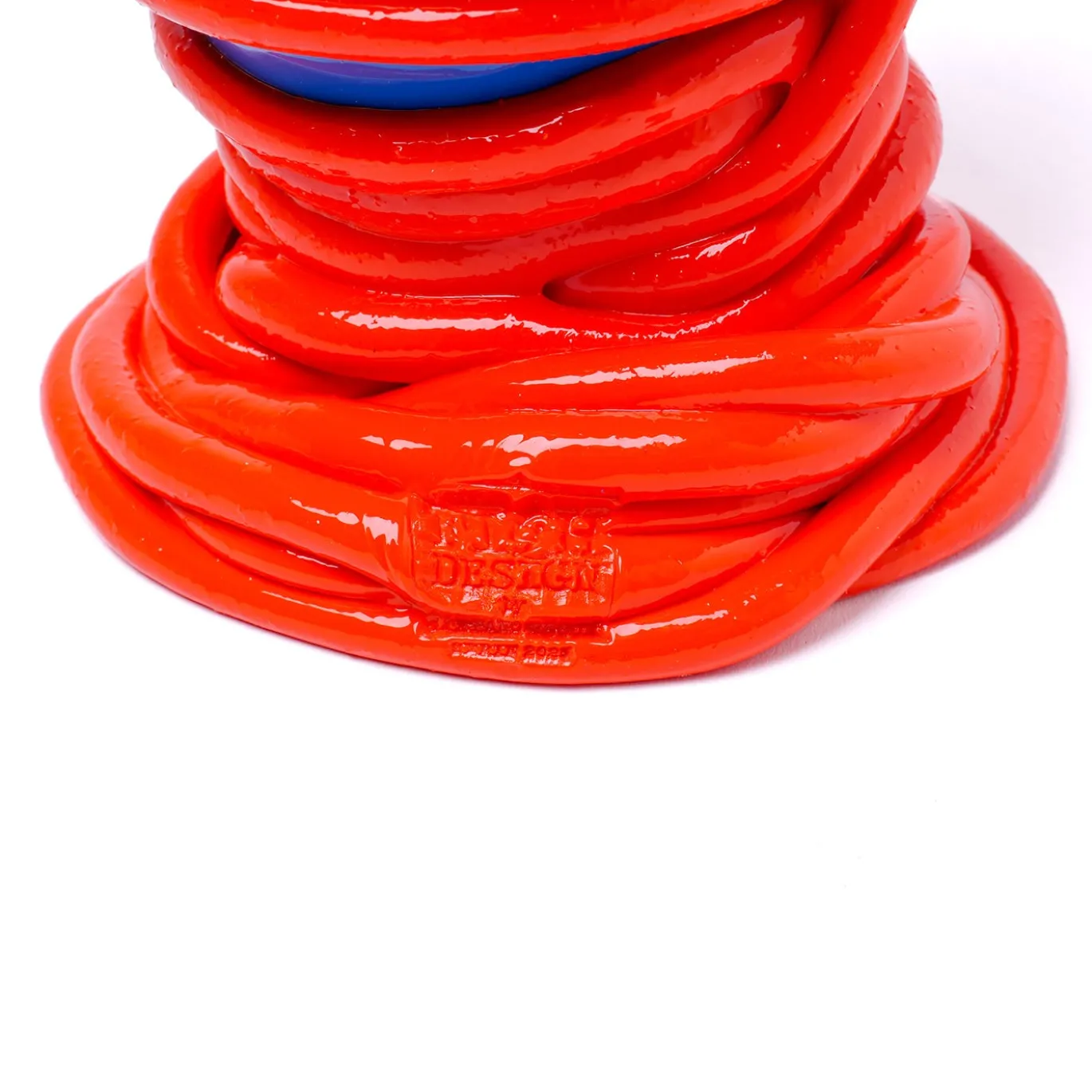 Vaso medio rosso e blu Pompitu II di Gaetano Pesce