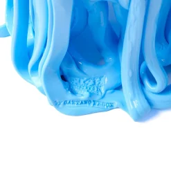 Vaso Medusa grande in resina azzurra di Gaetano Pesce