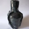 Vaso Meltemi in ceramica smaltata blu con sfumature ocra e grigie