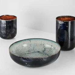 Vaso Mercurio Smalto Arancione M