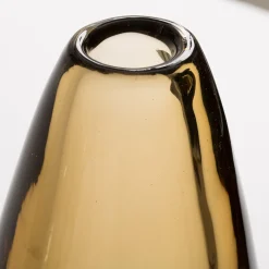 Vaso Mila Alto in Cristallo Marrone
