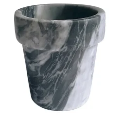 Vaso mini Cactus in marmo grigio Bardiglio