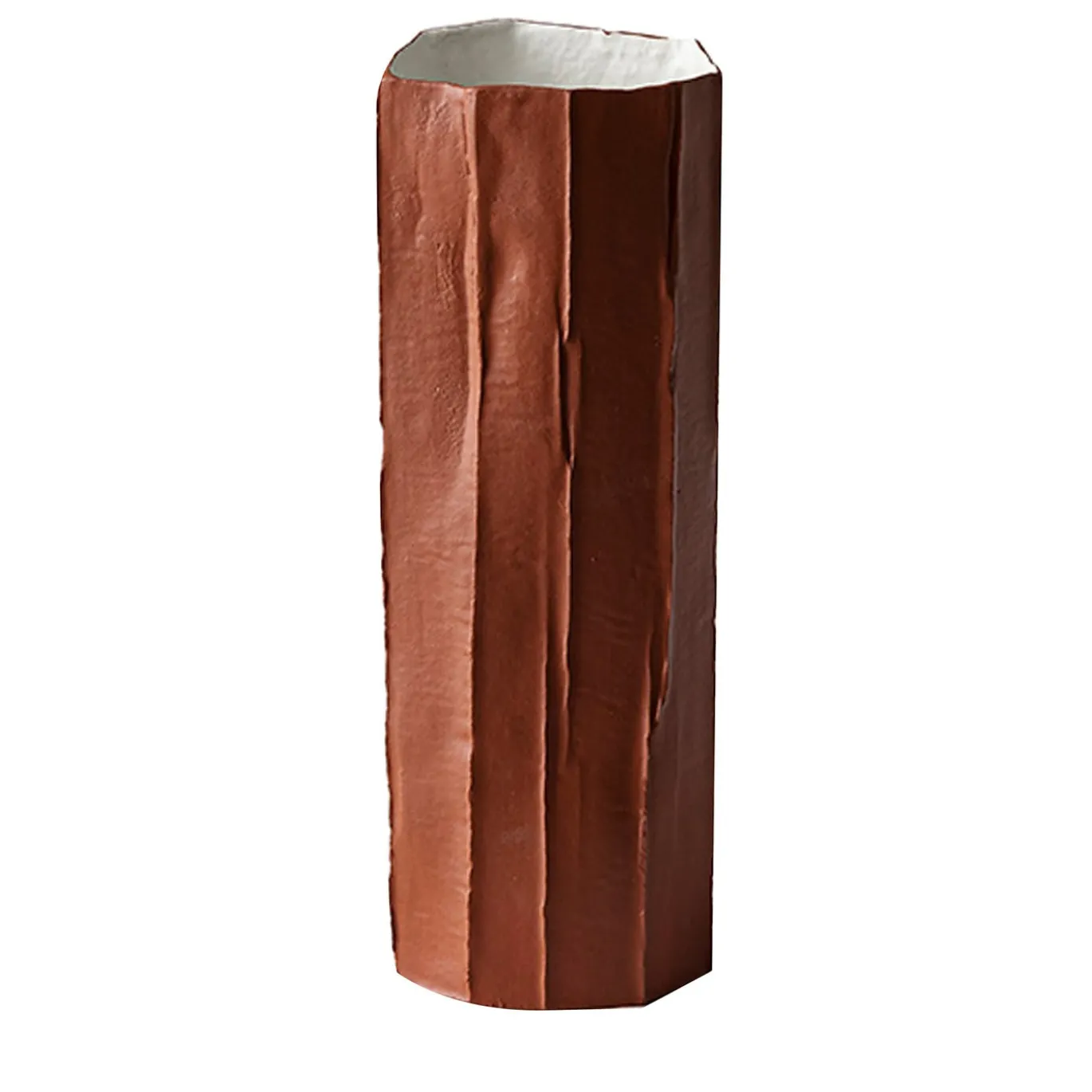 Vaso Mono Corteccia C10/Terracotta