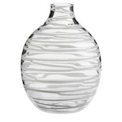 Vaso monofiore bianco strutturato