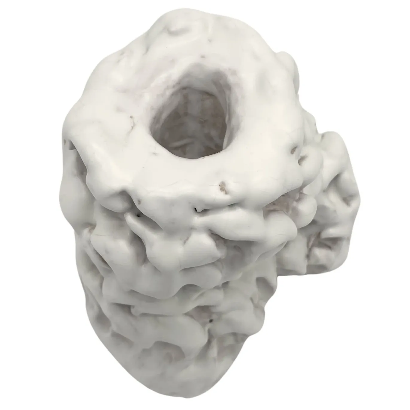 Vaso Monofiore in Ceramica Bud Serie Onda Avorio