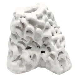 Vaso Monofiore in Ceramica Bud Serie Onda Avorio
