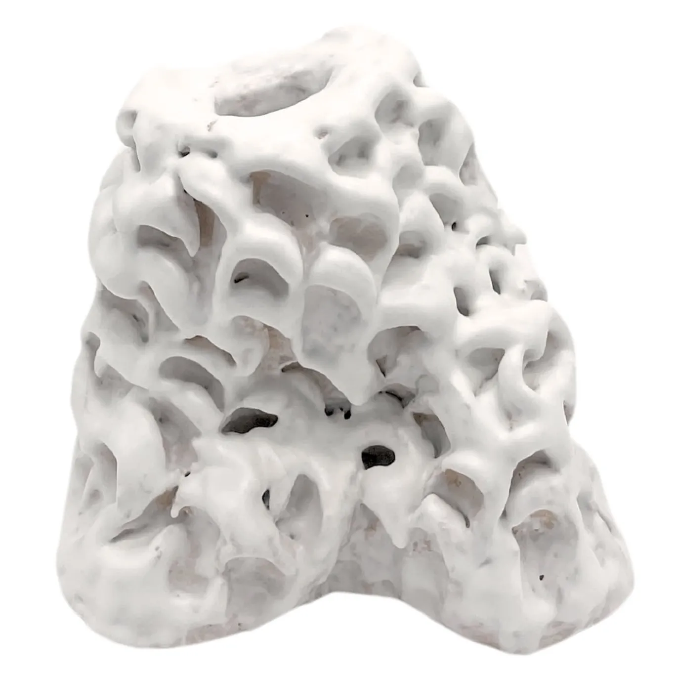 Vaso Monofiore in Ceramica Bud Serie Onda Avorio