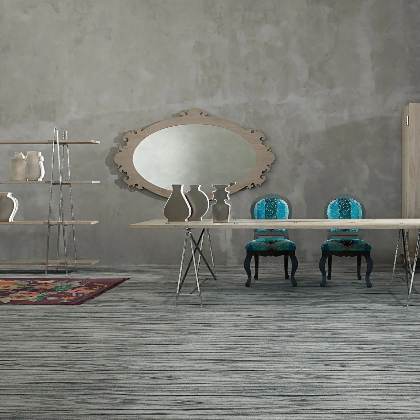 Vaso Moon 06 in ceramica con smalto platino